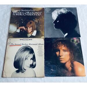 Lot of 4 Vinyl LP Records BARBRA STREISAND